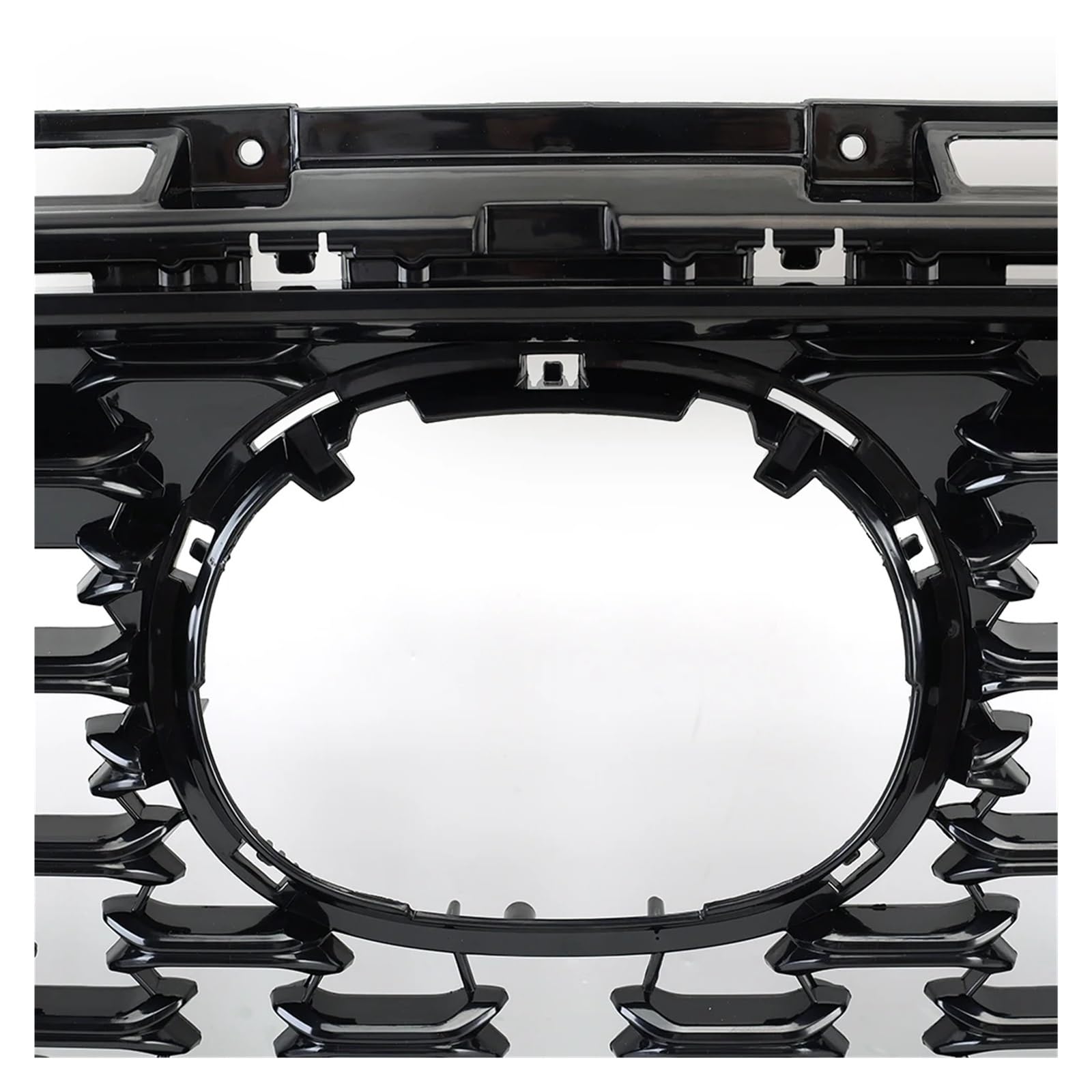 Front Bumper Upper Grille With Chrome Trim Compatible for Mazda